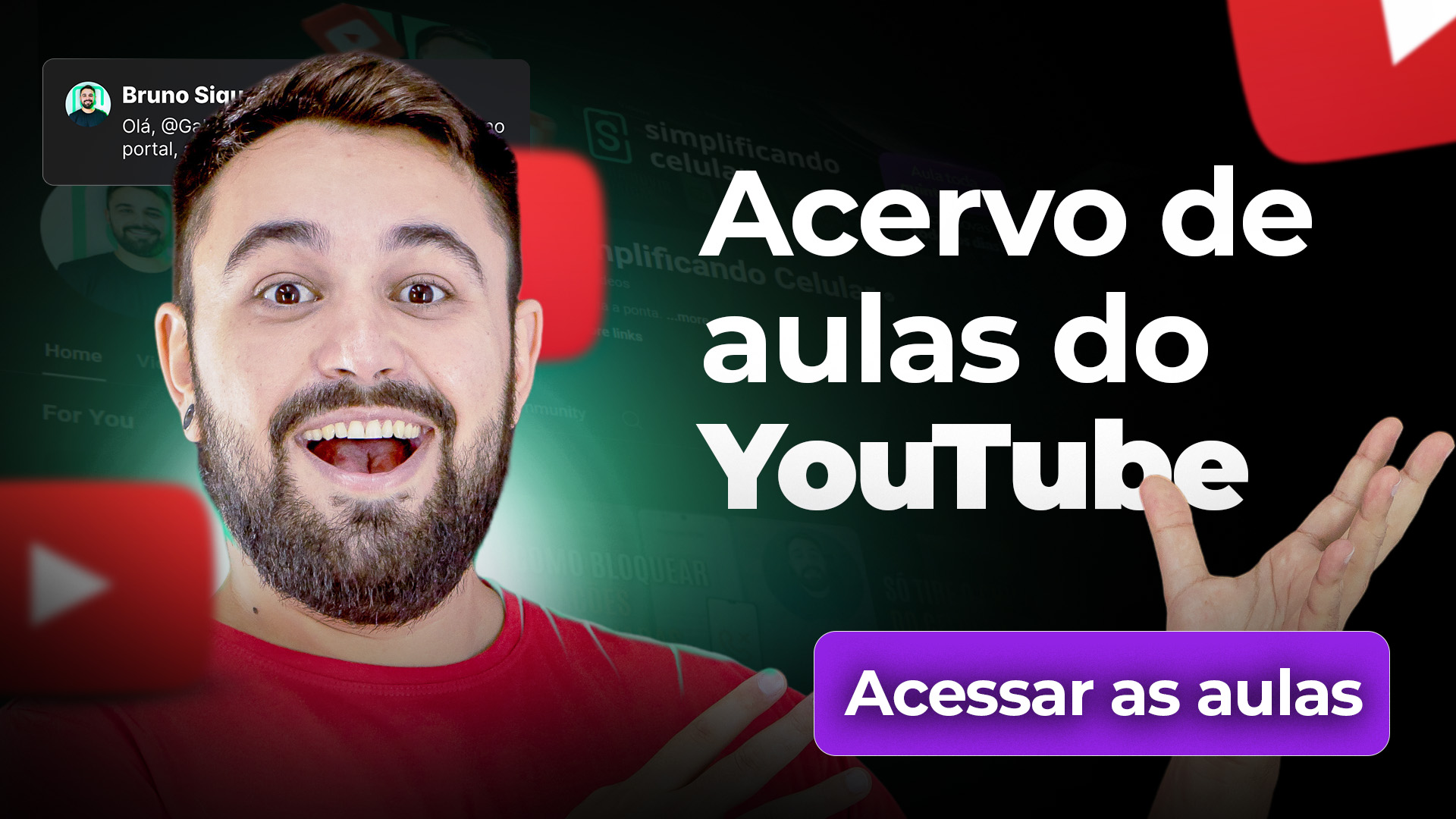 Acervo de aulas do YouTube